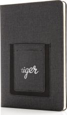 Deluxe A5 Notizbuch mit Telefontasche als Werbeartikel