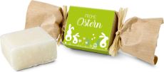 Oster-Seife 30 Gramm mit Olivenduft, liebevoll verpackt als Werbeartikel