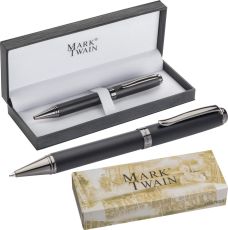 Mark Twain Kugelschreiber aus Metall als Werbeartikel