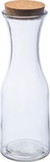 Glasflasche mit Korkdeckel als Werbeartikel