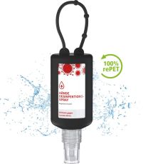Hände-Desinfektionsspray (DIN EN 1500), 50 ml, Body Label (R-PET) als Werbeartikel