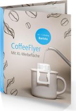 CoffeeFlyer - Barista als Werbeartikel