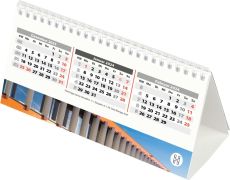 Tischkalender mit Ring Wire Table, inkl. Druck als Werbeartikel