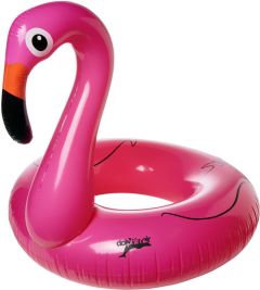 Aufblasbarer Schwimmring Flamingo als Werbeartikel