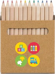 Buntstift Schachtel Coloured mit 12 Buntstiften als Werbeartikel