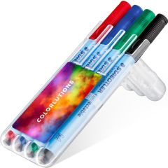 STAEDTLER Lumocolor correctable, Box mit 4 Stiften als Werbeartikel