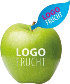 LogoFrucht Apfel und Apfelblatt als Werbeartikel