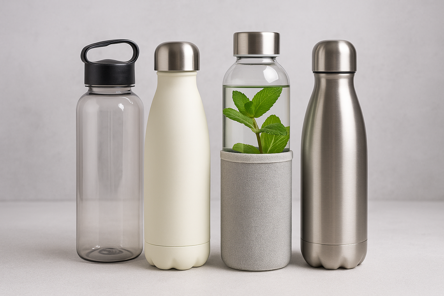 Materialien von Trinkflaschen